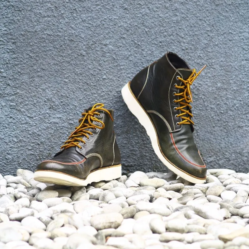 DSQUARED2 Lace-Up Moc Toe Boots | EUR 43 | Black | No Box photo 1