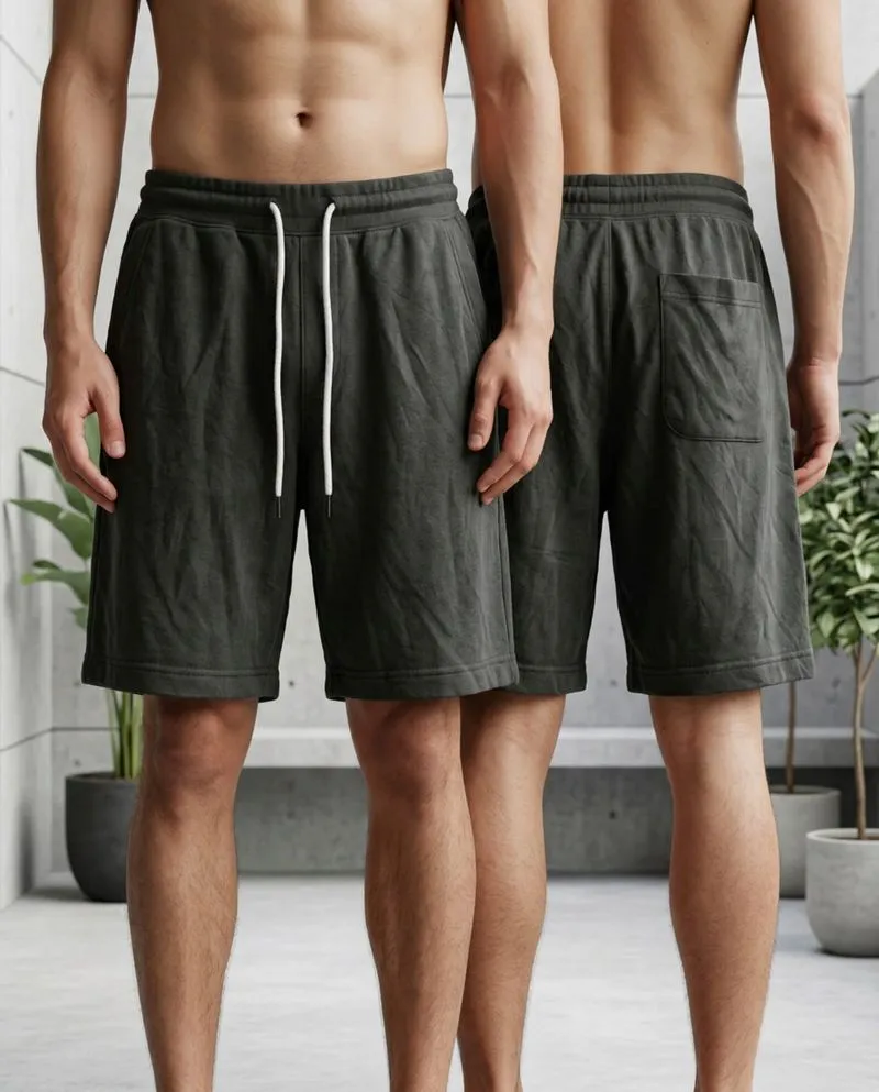 GU Basic Army Green Basic Relax Shorts 27 - 28 photo 1