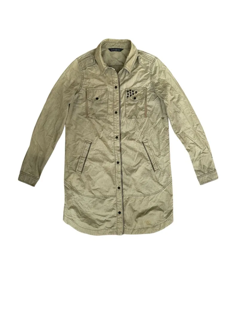 Embroidery vkei long shirt Outer shirt midi shirt jacket lgb photo 1