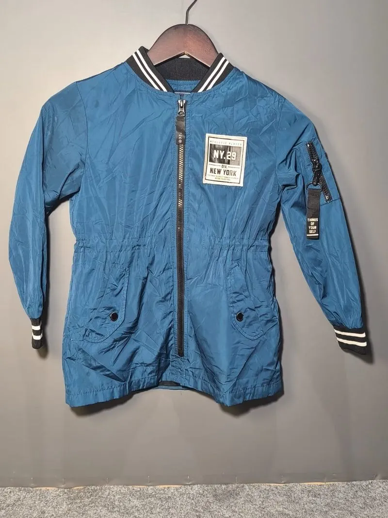 Jaket Bomber Anak Perempuan HUNT-KIDS New Classic Warna Navy photo 1
