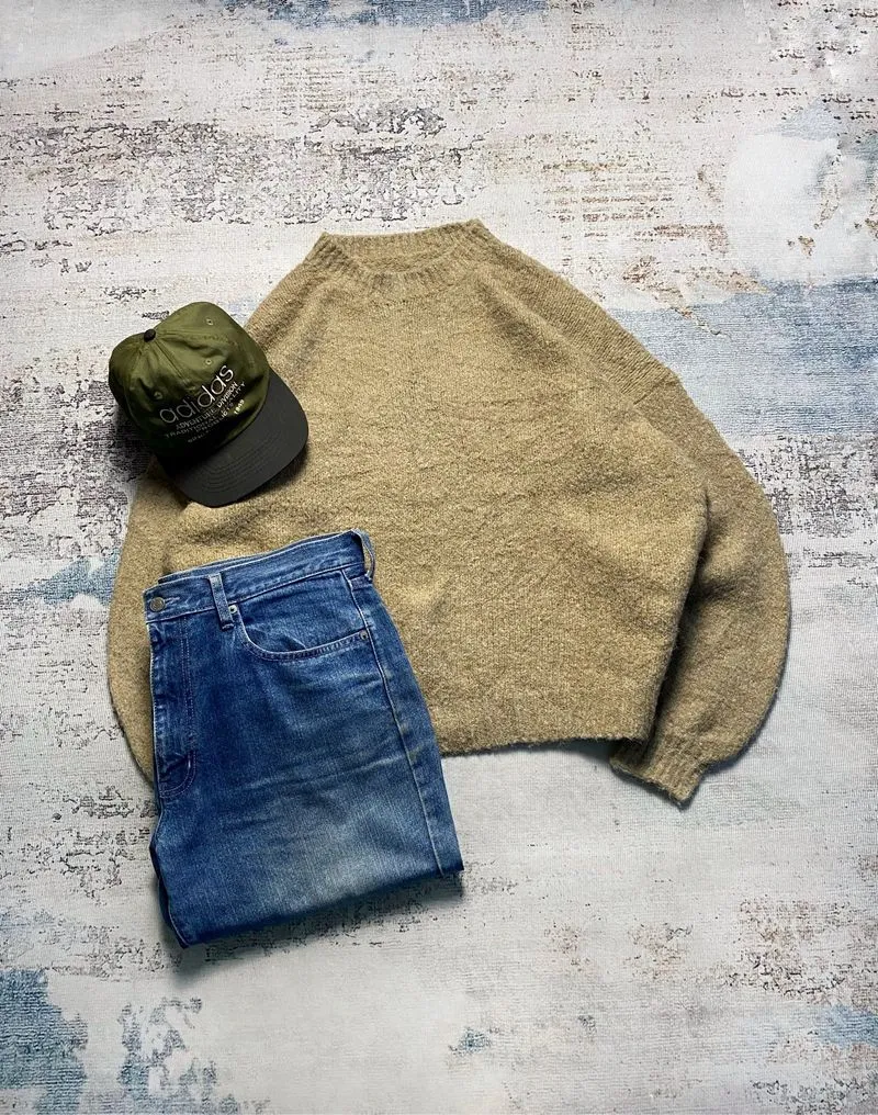 UNBRAND MOHAIR KNIT SWEATER OVERSIZED photo 1