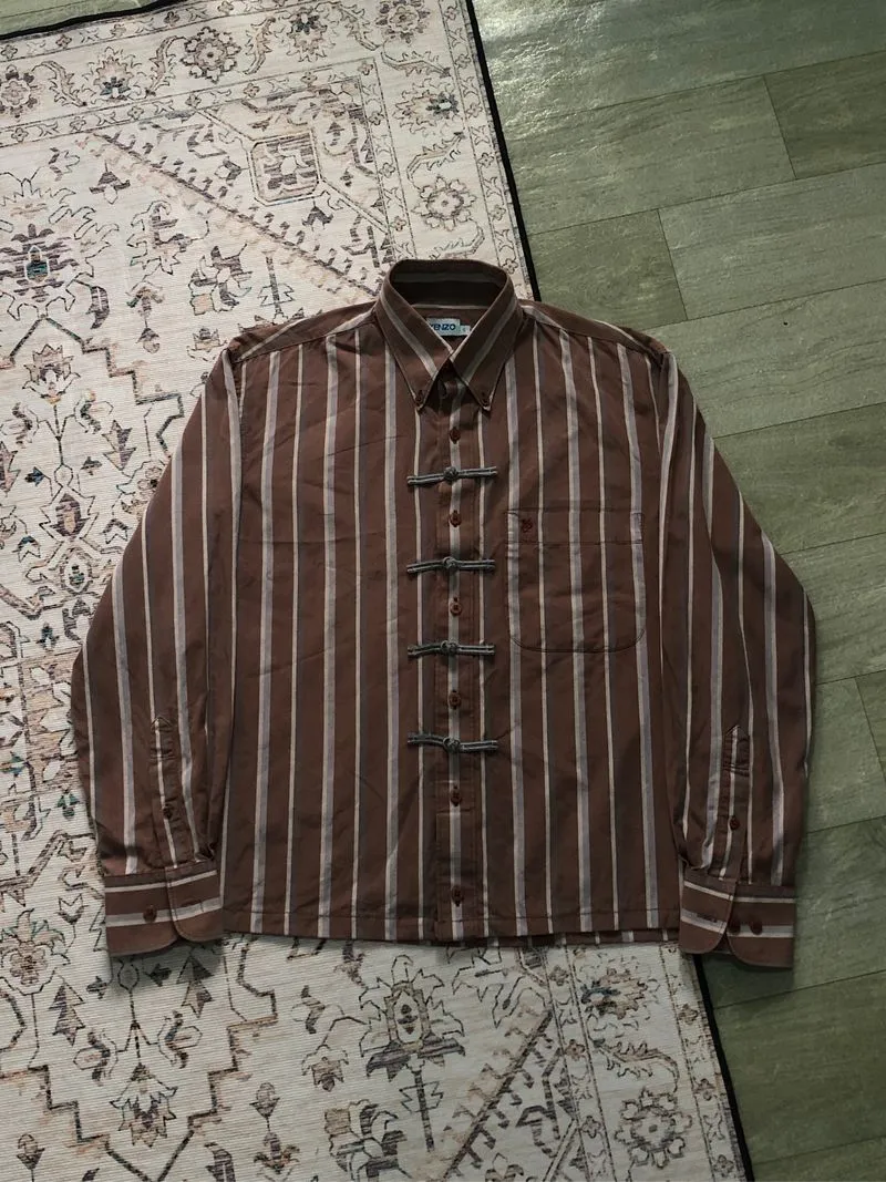 Long Sleeve Boxy Shirt Cheongsam By KENZO   photo 1