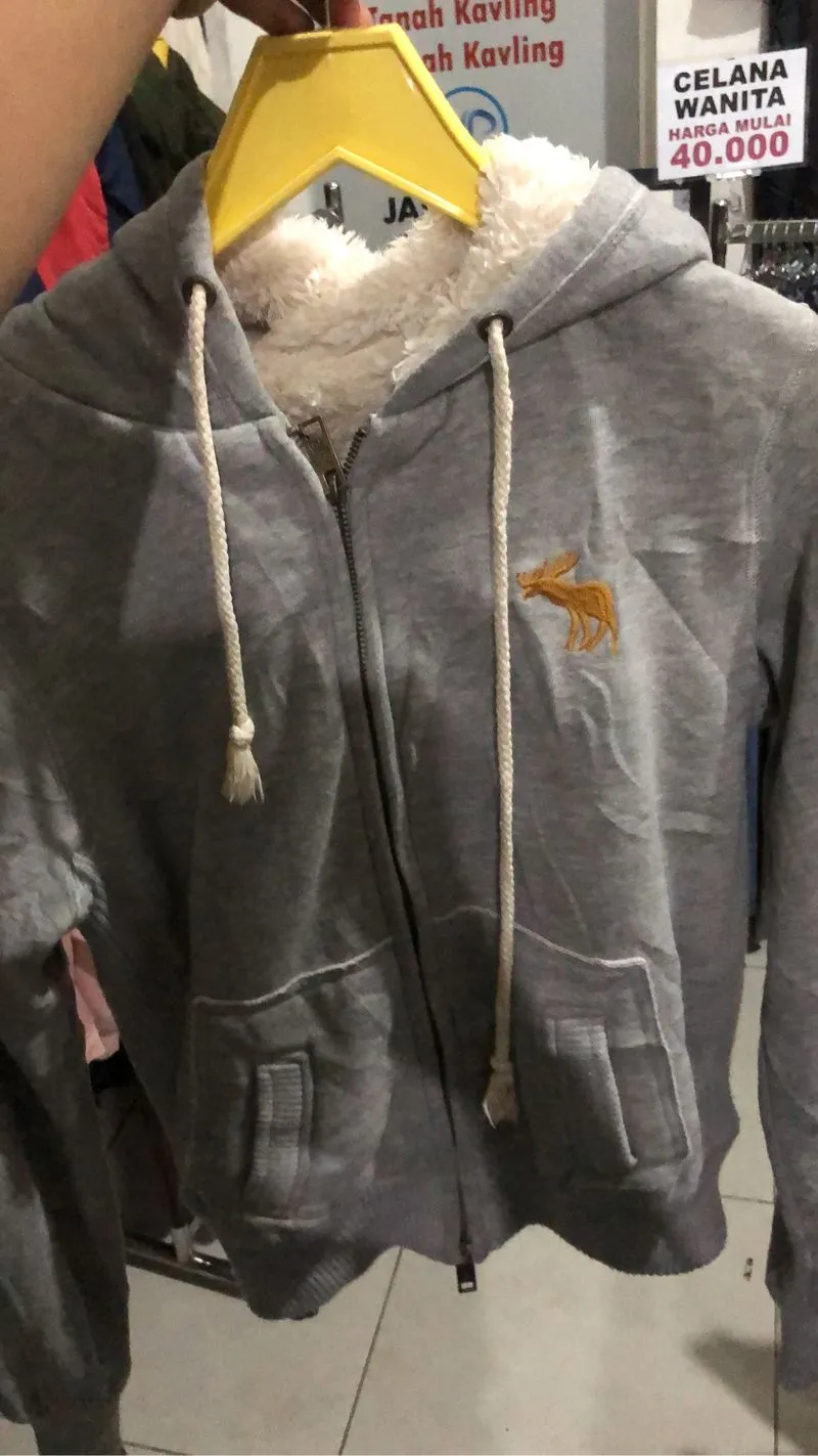 y2k abercrombie zip hoodie (fitbody & double zipper) photo 1