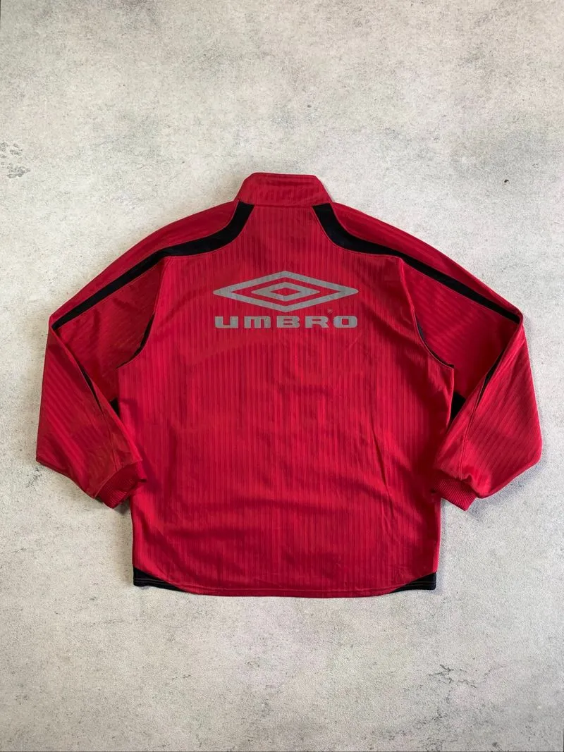 red umbro tracktop big logo jacket photo 1