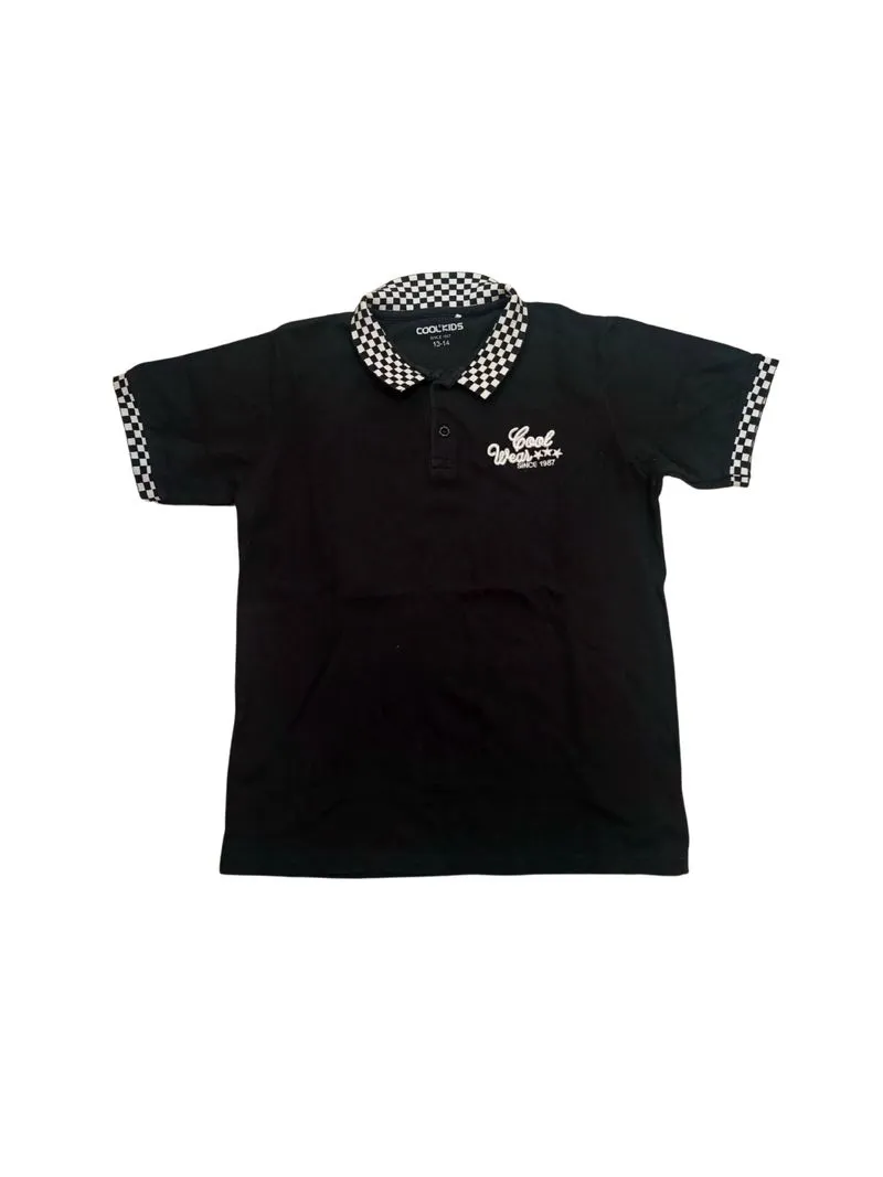 Luxury Casual Polo shirt Pria white black photo 1