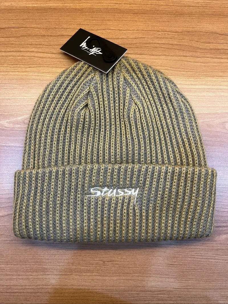 Beanie Hat Stussy 2 Tone Knit Short photo 1