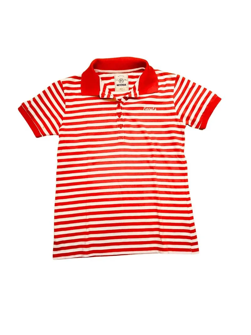 Nevada Vintage Luxury Polo shirt Pria white orange photo 1