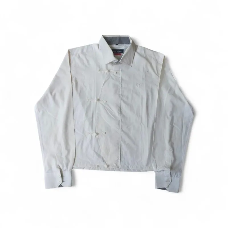 Fred Perry Slim Fit Boxy Cheongsam Style Long Sleeve Shirt  photo 1