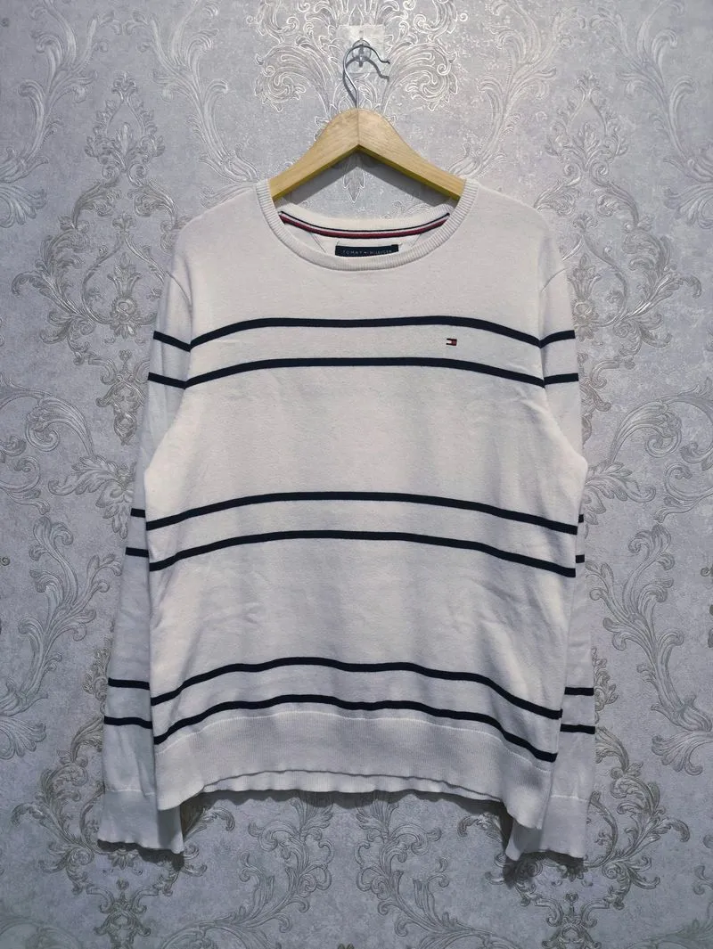 Tommy Hilfiger stripe knit sweater photo 1