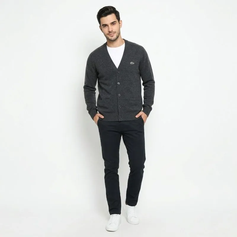 Cardigan Lacoste Knitwear colour Grey Size No.4 photo 1