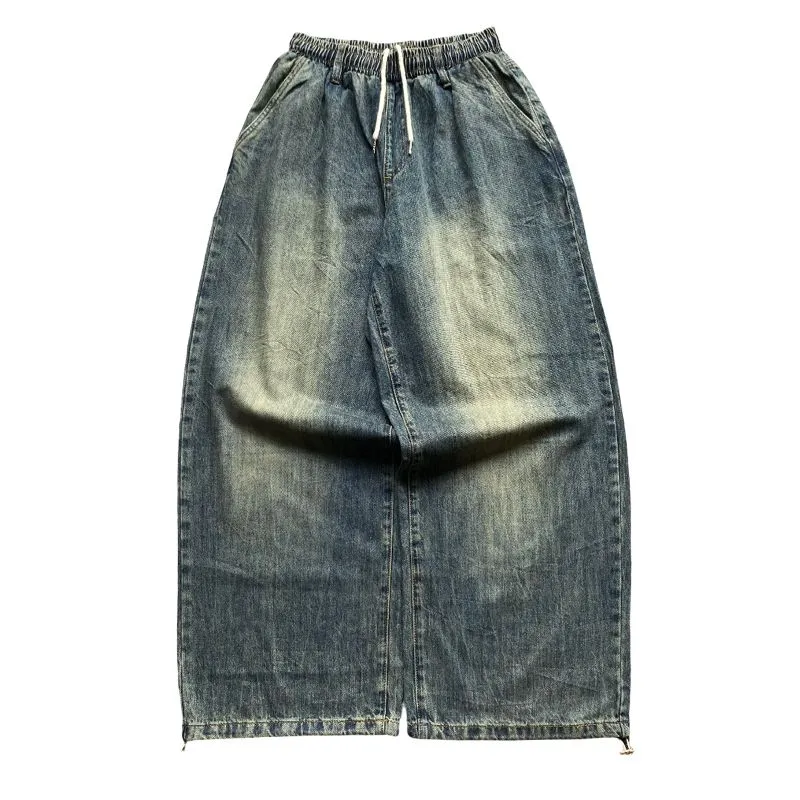 Japanese brand Streetwear Vintage Jeans Pria blue photo 1