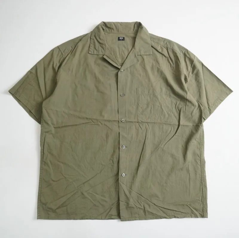 Kemeja uniqlo open collar photo 1