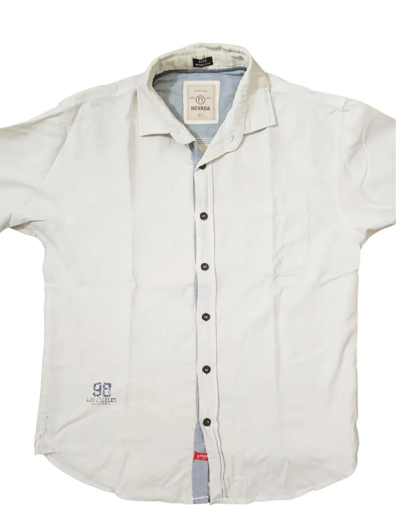 Nevada Casual Casual shirt Pria white photo 1