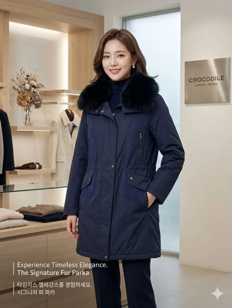 CROCODILE LADIES MANTEL WINTER LONG COAT photo 1