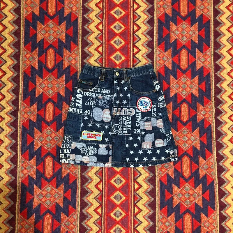 Angel blue denim skirt photo 1