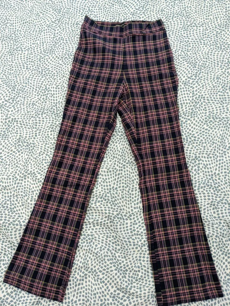 Urban Outfitters Streetwear Flare pants Wanita red blue photo 1