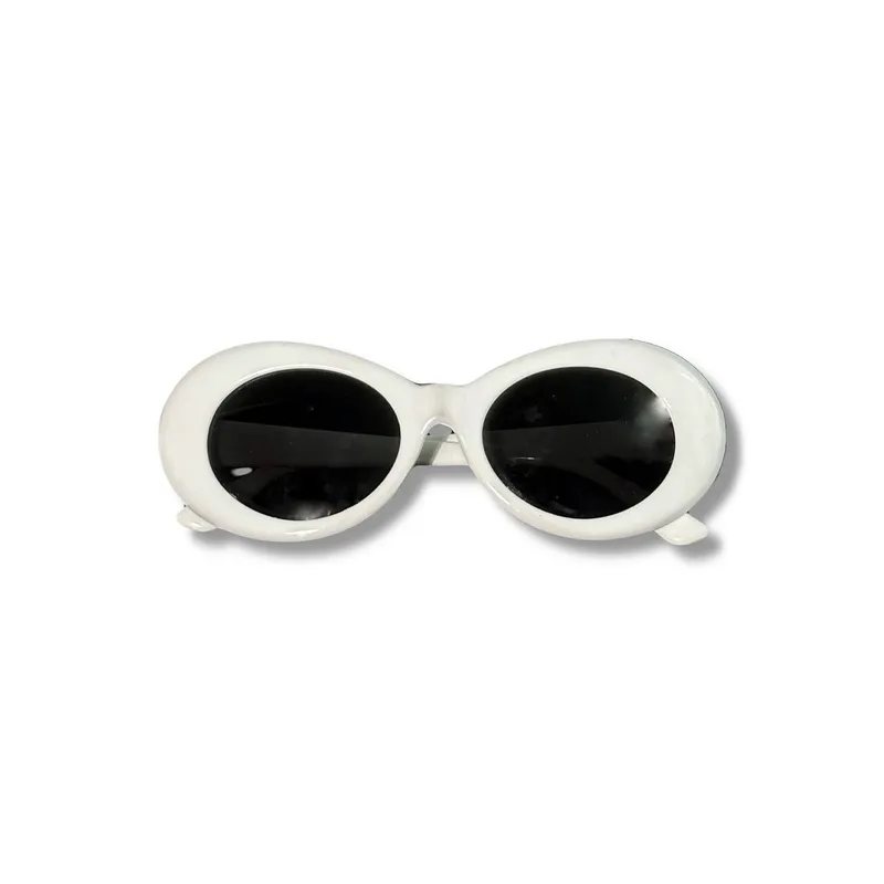 Vintage Y2K Sunglass Wanita white black photo 1