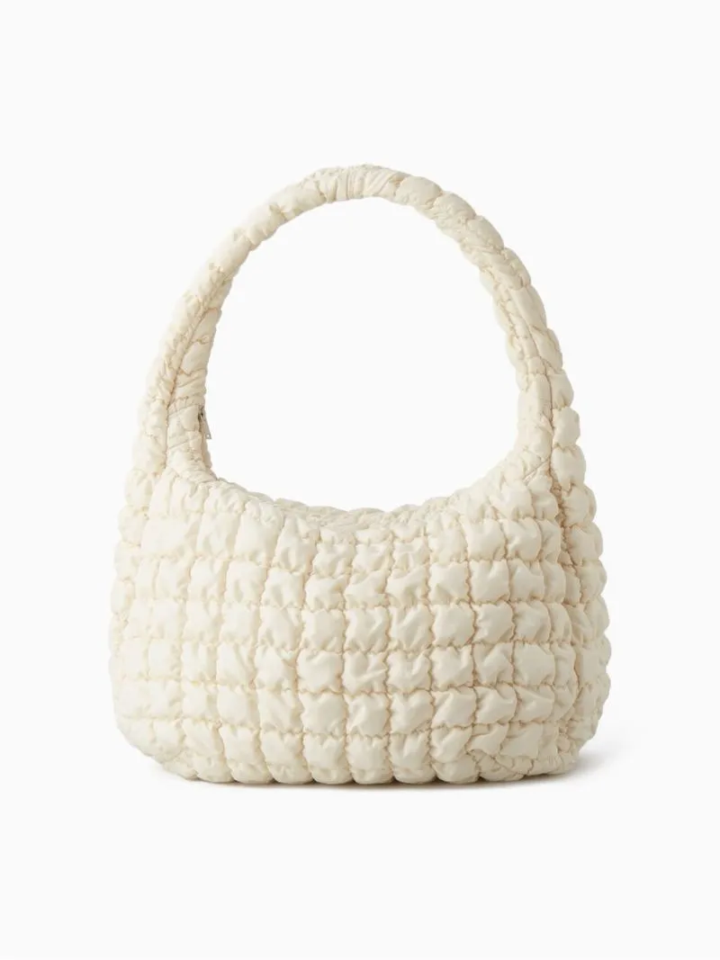 COS QUILTED OVERSIZE SHOULDER BAG OFF WHITE  photo 1