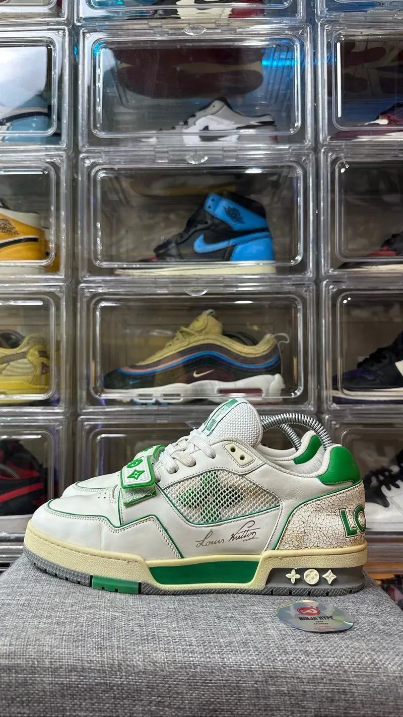 LOUIS VUITTON TRAINERS GREEN MESH , LOUIS VUITTON SNEAKERS , photo 1