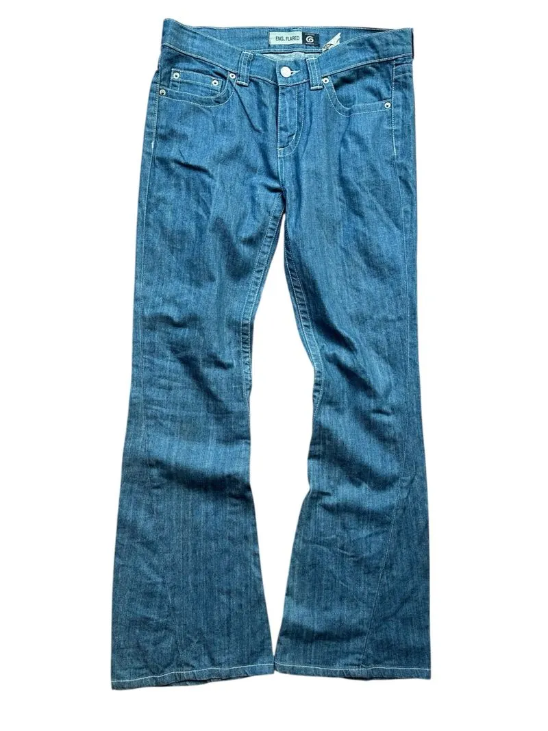 vintage flared jeans by giordano like tornado mart  photo 1
