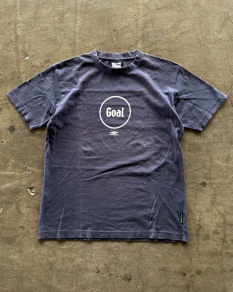 Vintage Umbro Goal Faded Navy Tee photo 1