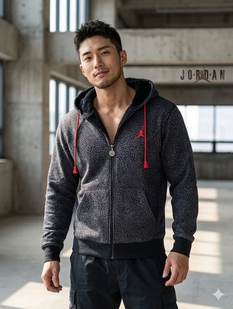 NIKE AIR JORDAN HOODIE ELEPHANT PRINT ORI photo 1