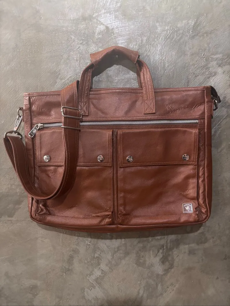 AUTHENTIC PORTER INTERNATIONAL BRIEFCASE BAG photo 1