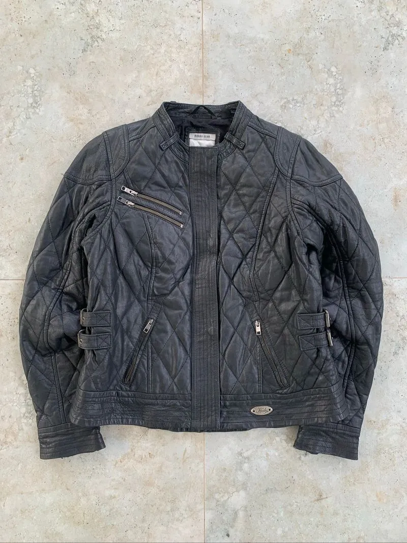 Harley Davidson Lynwood Quilted Leather Riding Jackett photo 1
