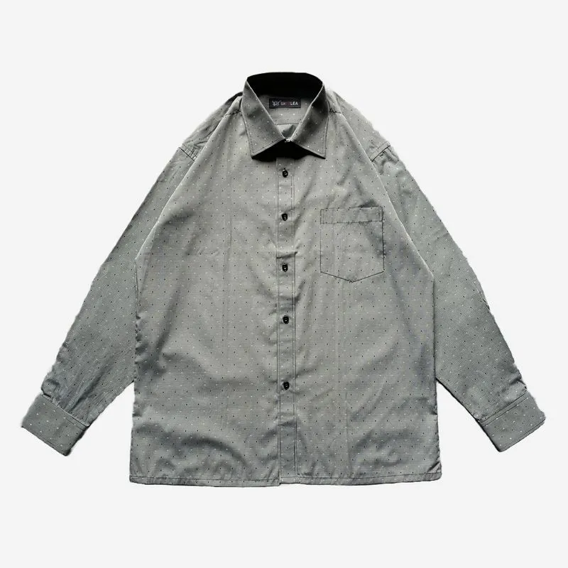 Playboy Streetwear Casual Formal shirt Pria gray photo 1