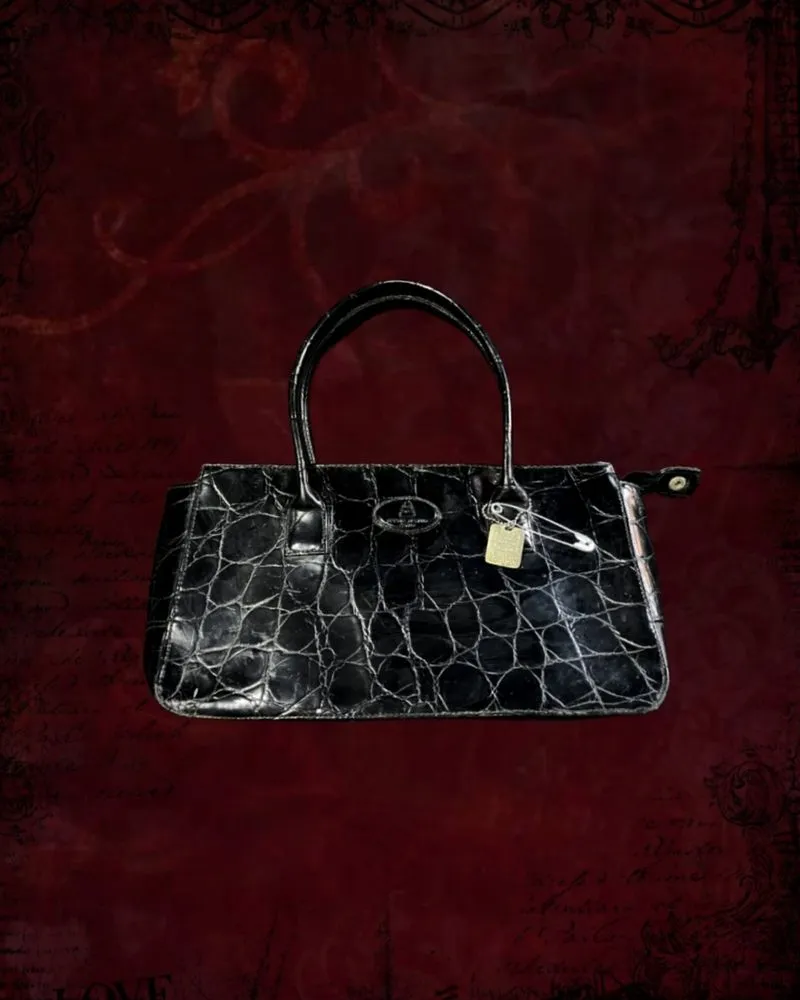 ⋆✧Sophie Martin Limited Edition Black Croco Handbag✧⋆ photo 1
