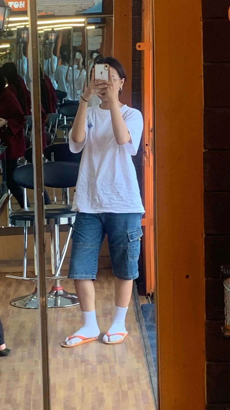 Streetwear Casual Short Pria navy blue photo 1