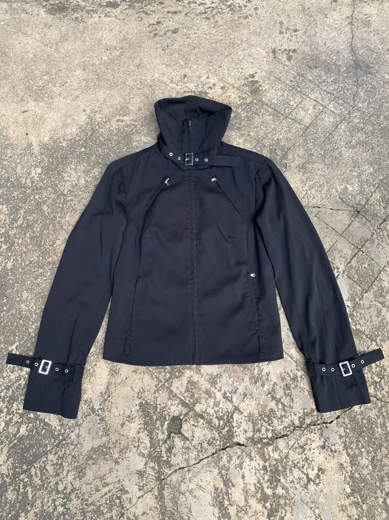 Sisley Italy Black Belt Bondage Jacket photo 1