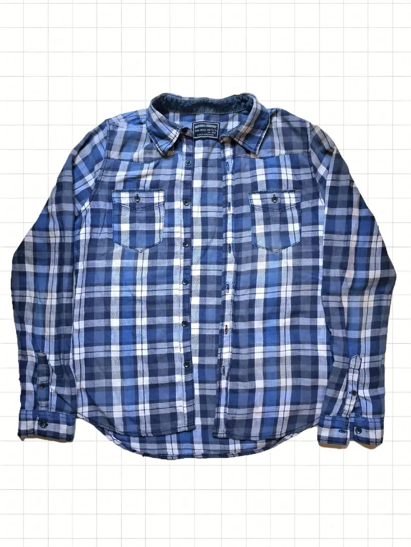 Zara Boys Flannel Button up Shirt photo 1