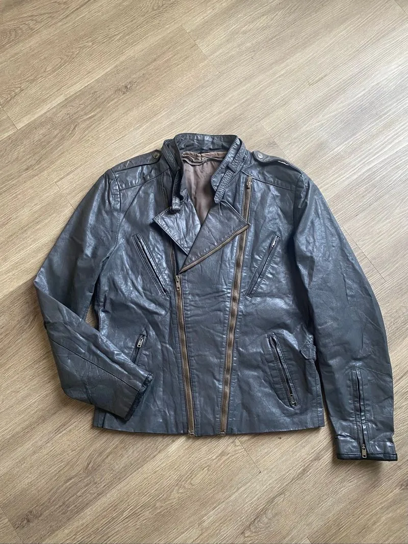 VINTAGE RAMONES & CAFERACER LEATHER JACKET photo 1