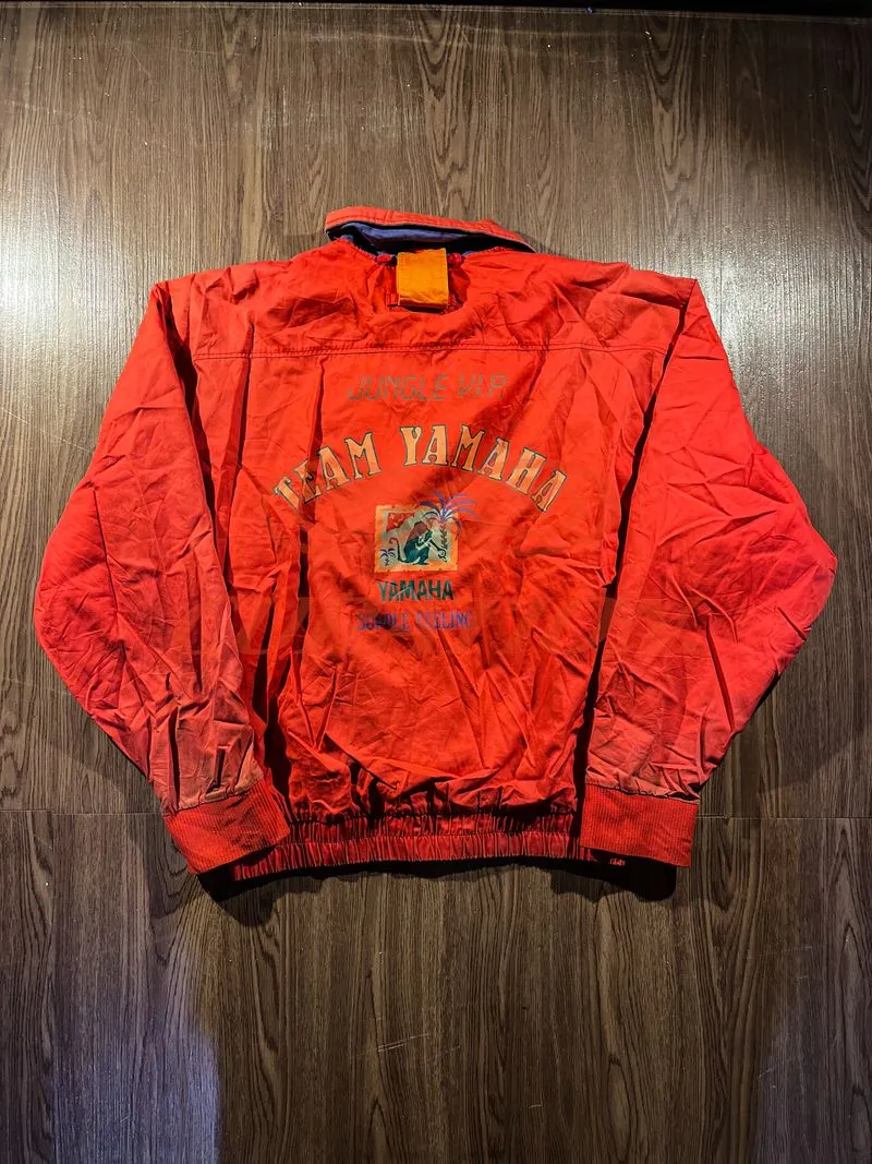 1980s Vintage Orange Yamaha Jungle VIP Jacket photo 1
