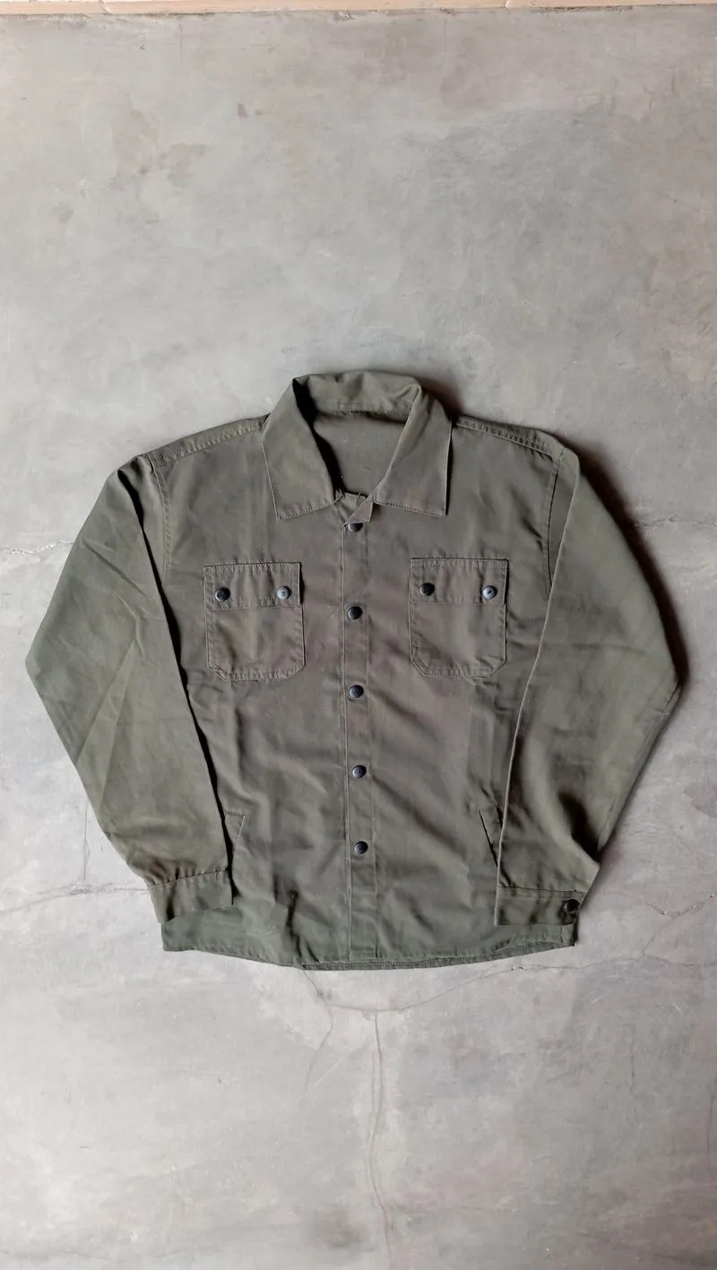 Vintage Military Button Up Jacket  photo 1