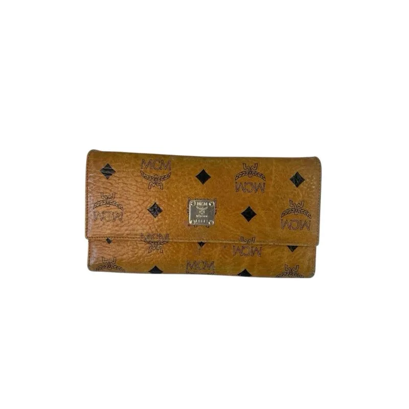 mcm vintage long wallet authentic photo 1