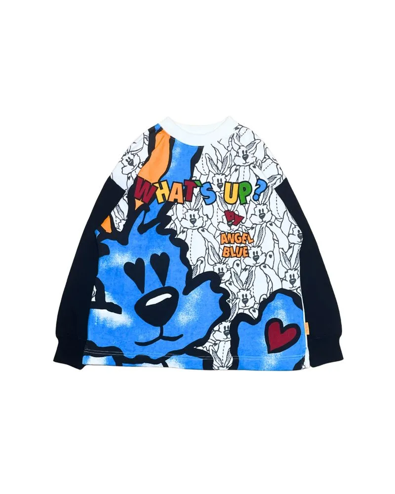 Angel Blue “What’s Up?” Big Graphic Character Sweatshirt photo 1