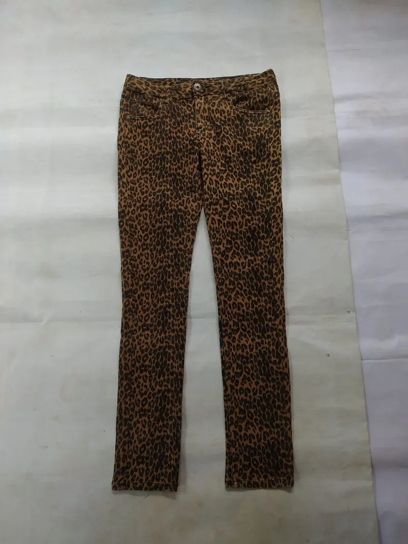 Y2k Gorge Leopard Pants Slim photo 1