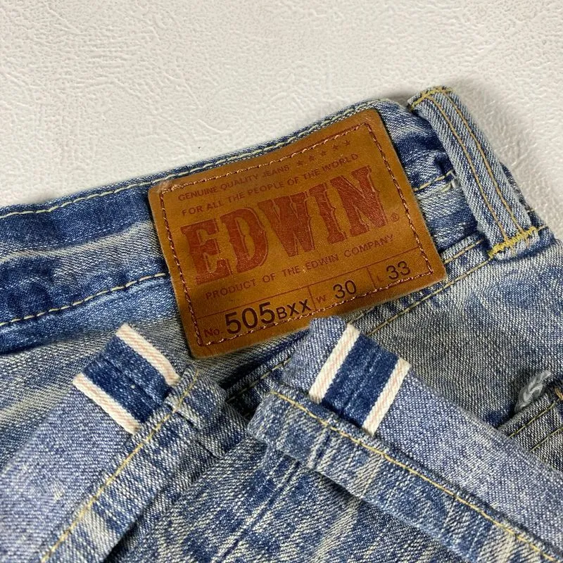 Vtg Edwin 505 BXX Red Line Selvedge Jeans Pants photo 1