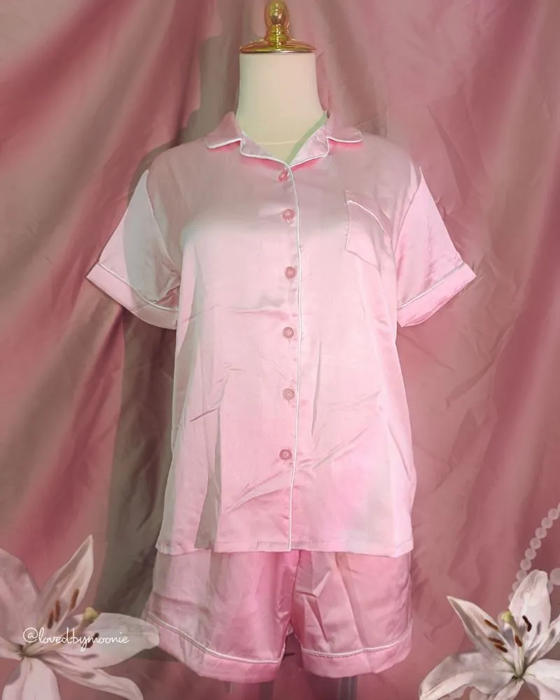 Anko Sleep pink satin pajama set photo 1