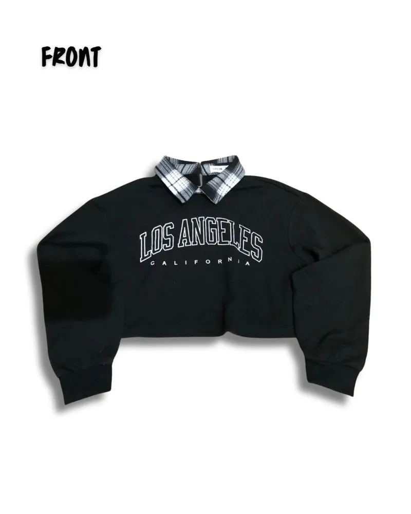 Crop Top Crew Neck "Los Angeles California" photo 1