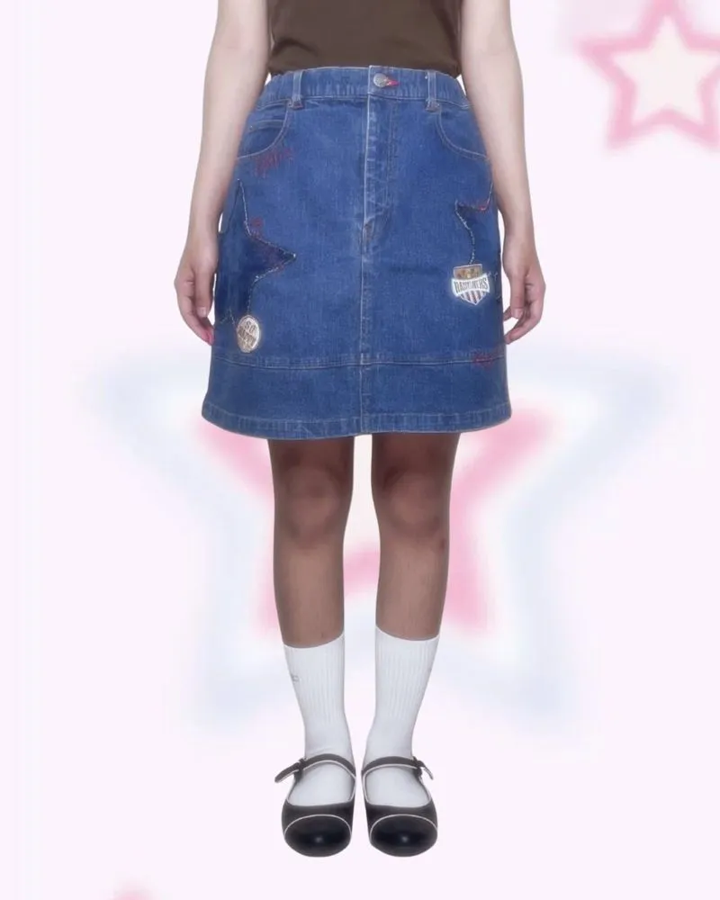 Angel Blue Black Pleated Mini Skirt  photo 1