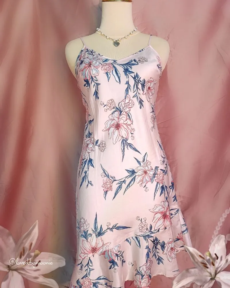 Bras N Things floral asymmetrical slip dress photo 1