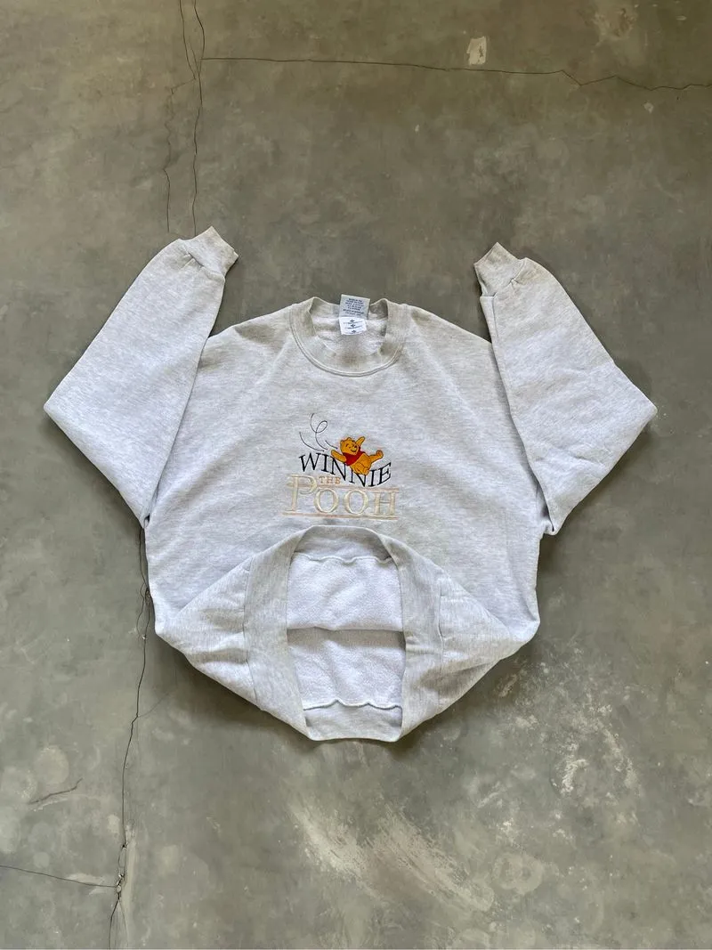 Rare Vintage 1980’s Winnie The Pooh Disney Crewneck Embordir photo 1