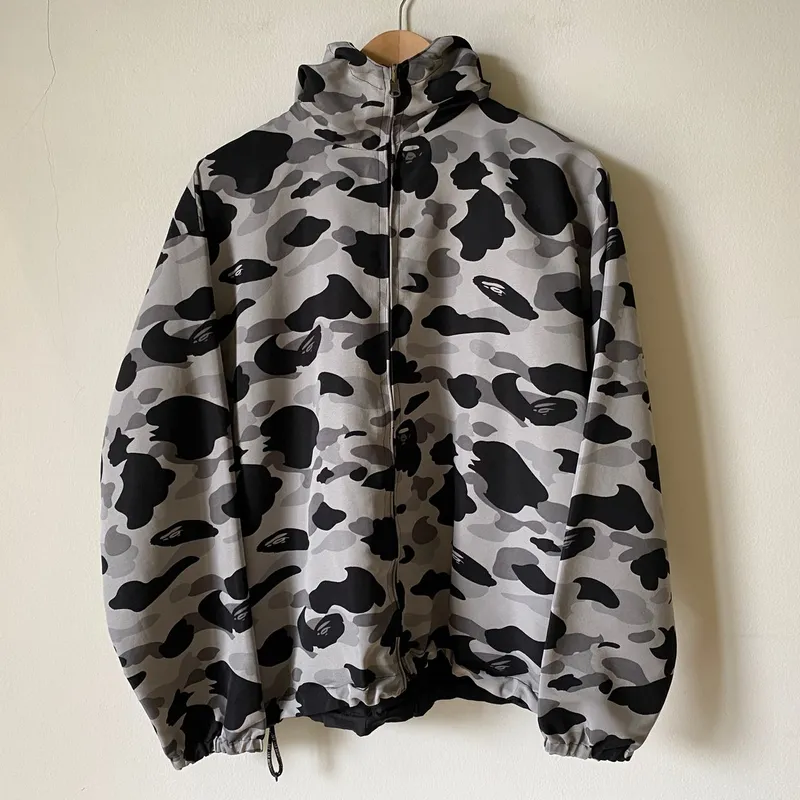 A Bathing Ape Streetwear Skater Windbreaker Pria black gray photo 1