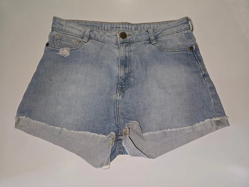 Light Blue Denim Short  photo 1