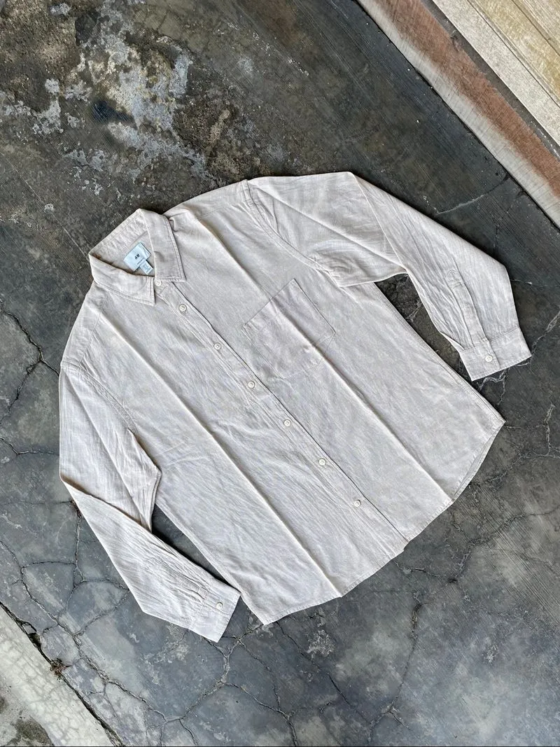 Kemeja Katun Krem Zara Second photo 1