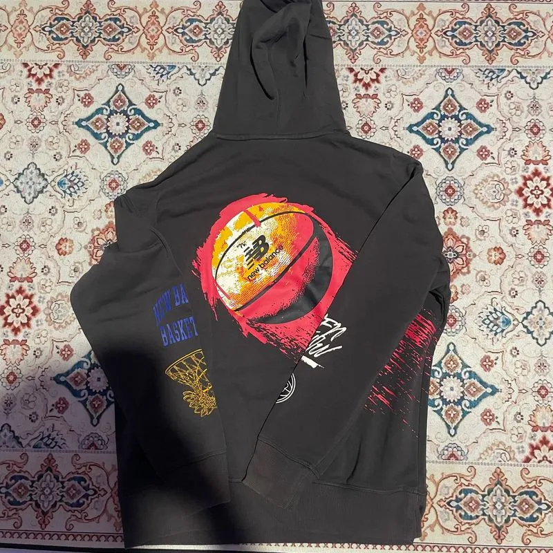 New Balance Hoops Merged Eras Sweat Hoodie 'Phantom'  photo 1