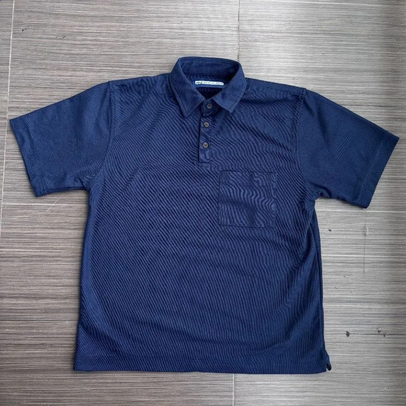 Tenue de attire short sleeve polo navy cropped photo 1